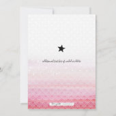 海の誕生日パーティーの招待の下の人魚 招待状 (裏面)