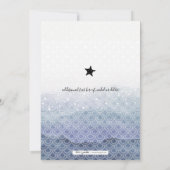 海の誕生日パーティーの招待の下の人魚 招待状 (裏面)