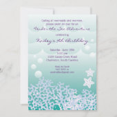 海の誕生日パーティーの招待の下(アクア) 招待状 (正面)