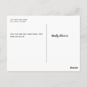 海の誕生日パーティーの招待状の下で ポストカード (裏面)