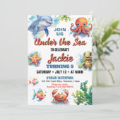 海の誕生日パーティーの招待状の下で 招待状 (スタンド正面)