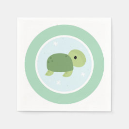 海の誕生日パーティータートルームの下 スタンダードカクテルナプキン