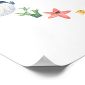 海の誕生日パーティー歓迎サインの下の海賊 ポスター (角)