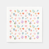 海の誕生日会の下で スタンダードカクテルナプキン (正面)