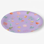 海の誕生日会の下で ペーパープレート (アングル)