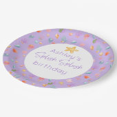 海の誕生日会の下で ペーパープレート (アングル)