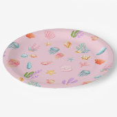 海の誕生日会の下で ペーパープレート (アングル)