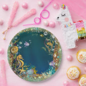 海の誕生日会の下で ペーパープレート (パーティー)