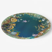 海の誕生日会の下で ペーパープレート (アングル)