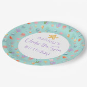 海の誕生日会の下で ペーパープレート (アングル)