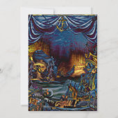 海の誕生日会の海賊スケルトン 招待状 (裏面)