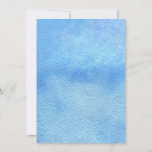 海の誕生日招待状 招待状 (裏面)