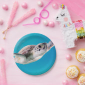 海の豪華なウミガメの水泳 ペーパープレート (パーティー)