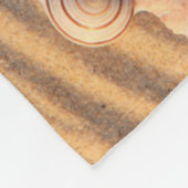 海の貝およびヒトデ フリースブランケット (角)