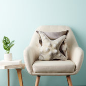 海の貝のヒトデの背景-ビーチの貝 クッション (椅子)