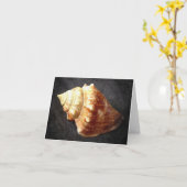 海の貝の空白のなカード カード (黄色い花)