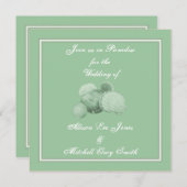 海の貝の結婚式招待状 招待状 (正面/裏面)