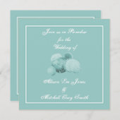 海の貝の結婚式招待状 招待状 (正面/裏面)