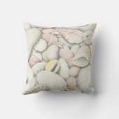 海の貝及び小石ポリエステルクッション クッション (裏面)