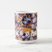 海の貝殻と小石 コーヒーマグカップ (中央)