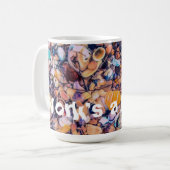 海の貝殻と小石 コーヒーマグカップ (正面左)