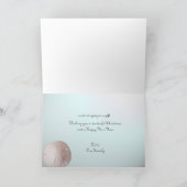 海の貝殻のクリスマスの挨拶 シーズンカード (内部)