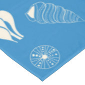 海の貝殻を使ったシームレスな模様 テーブルクロス (アングル)