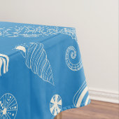 海の貝殻を使ったシームレスな模様 テーブルクロス (インサイチュ)