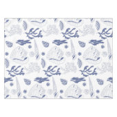 海の貝殻を使ったシームレスな模様 テーブルクロス (正面(横))