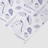 海の貝殻を使ったシームレスな模様 薄葉紙 (詳細)