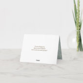 海の貝殻ビーチでのウェディング　フローラルコテージ サンキューカード (裏面)