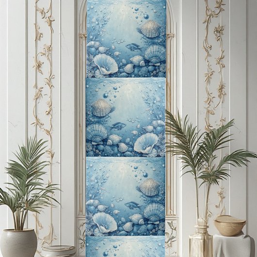 海の貝殻 水中魚 フィルタリング ライト タイル