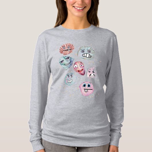 海の貝殻 Tシャツ (正面)