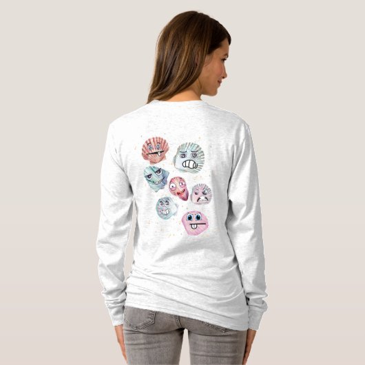 海の貝 Tシャツ (裏面フル)