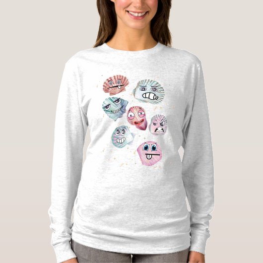 海の貝 Tシャツ (正面)