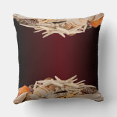 海の財宝シーシェルススターフィッシュビーチ クッション (裏面)