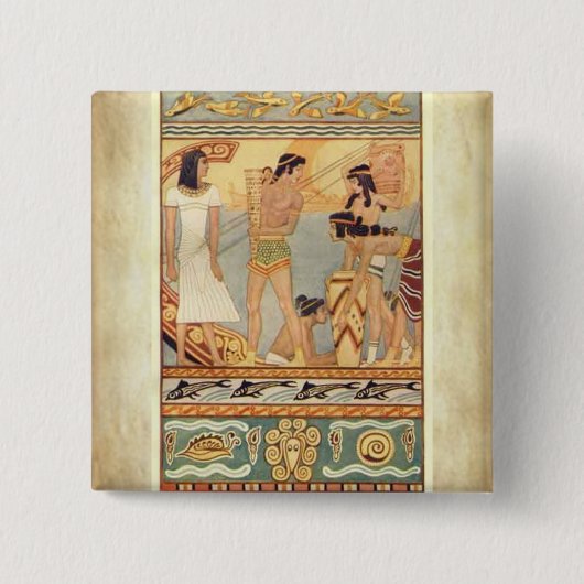 海の貿易業者ボタン 缶バッジ (正面)