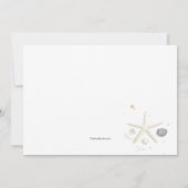 海の贈り物 フォト セーブ・ザ・デート アナウンスメント 招待状 (裏面)