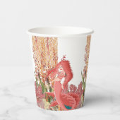 海の赤い人魚のサンゴの誕生日パーティーの下 紙コップ (裏面)