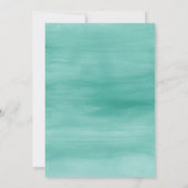 海の赤ちゃんに人魚のかわいい水彩 サンキューカード (裏面)