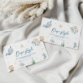 海の赤ちゃんシャワーおむつラッフルの下 エンクロージャーカード