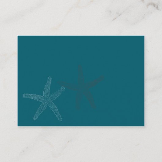 海の赤ちゃんシャワーのブックリクエストの下の色の傾向 エンクロージャーカード (裏面)