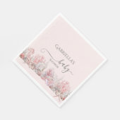 海の赤ちゃんシャワーの下で夢見る スタンダードランチョンナプキン (角)