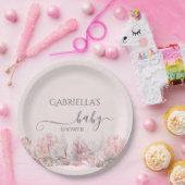 海の赤ちゃんシャワーの下で夢見る ペーパープレート (パーティー)