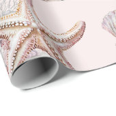 海の赤ちゃんシャワーの下で夢見る ラッピングペーパー (ロールコーナー)