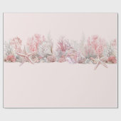 海の赤ちゃんシャワーの下で夢見る ラッピングペーパー (フラット)