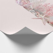 海の赤ちゃんシャワーの下で夢見る ラッピングペーパー (角)