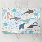 海の赤ちゃんシャワーの下で ペーパーパッド (折り畳み)