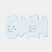 海の赤ちゃんシャワーの下にかわいい フェイバーボックス (折り畳みなし)