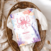 海の赤ちゃんシャワーの下にかわいい